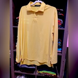 Ralph Lauren RXL Yellow Shirt Classic Dri Knit type color is brighter in person